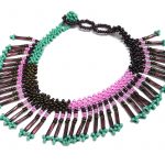 Pink/Turquoise/Burgundy