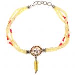Beige/Gold/Red