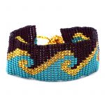 Burgundy/Turquoise/Gold