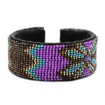 Tribal-Flower/Pink/Brown/Turquoise