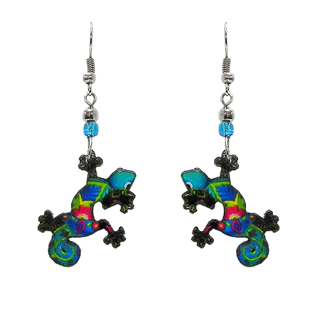 Gecko Lizard Earrings