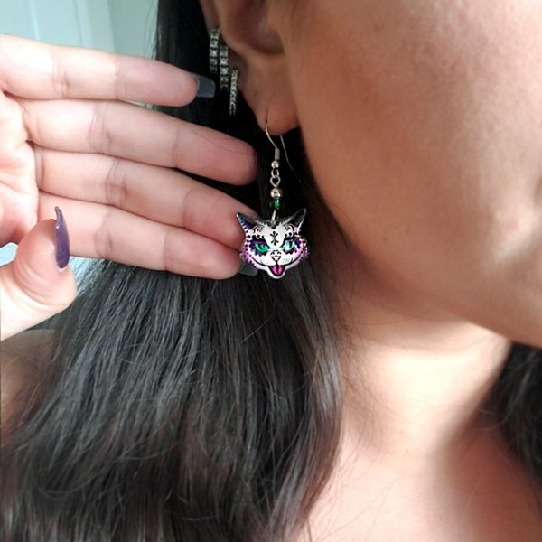 Mia Jewel Shop: Tribal Sugar Cat Face Earrings