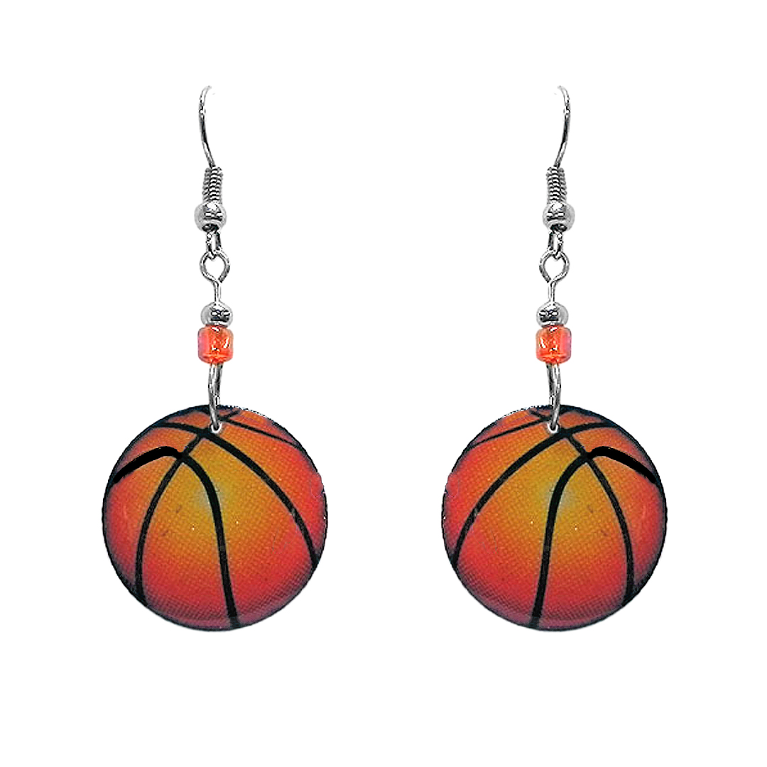 basketball earrings