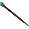 HA-020301353508 Handmade natural Chonta wooden hair stick with tumbled gemstone crystal, resin, and matching bead in turquoise howlite.