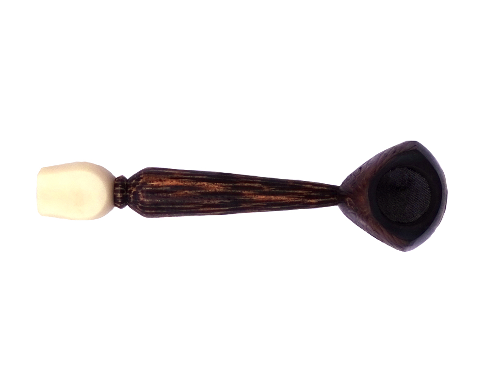 Medium Tagua Nut Smoking Pipe