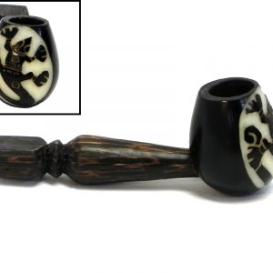 Tribal Gecko Tagua Nut Smoking Pipe