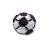 TY-030105090009 Handmade single hacky ball with soccer ball design. In black and white color combination.