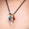 PN-010408009908-3 Mia Jewel Shop: Rainbow Chip Stone Wire Wrapped Tree of Life Quartz Crystal Necklace
