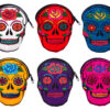 Sugar Skull Floral Embroidered Coin Purse