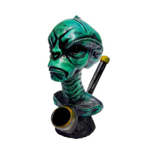 Reptilian Alien Head Smoking Hand Pipe