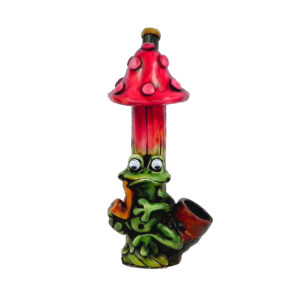 Mushroom Smoking Frog Smoking Hand Pipe