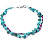 Turquoise/Hot-Pink/Black