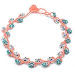 Pastel-Orange/Turquoise/Silver