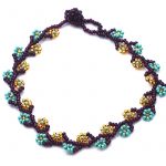 Burgundy/Gold/Turquoise