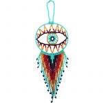 Turquoise/Dark-Red/Gold