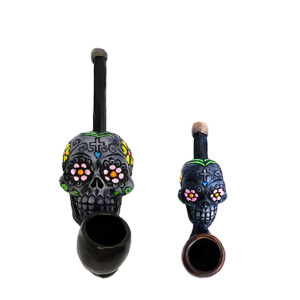 Sugar Skull Mini Smoking Pipe