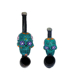 Sugar Skull Mini Smoking Pipe