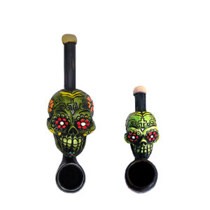 Sugar Skull Mini Smoking Pipe