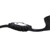 SP-030502-2 Handcrafted tobacco smoking hand pipe of a classic black and white yin yang symbol with sun rays in small size.