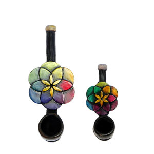 Rainbow Seed of Life Mini Smoking Pipe