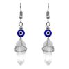 Evil Eye Quartz Crystal Earrings