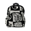 BP-020600090009 Small Hippie Backpack - Black/White