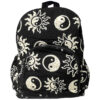 BP-030701090009 (2) Large Yin Yang Backpack - Black/White