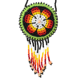 Round Beaded Medicine Pouch