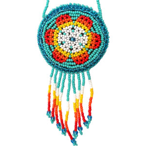 Round Beaded Medicine Pouch