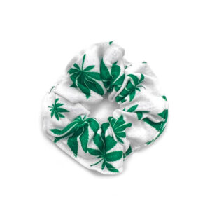 Pot Leaf Scrunchie