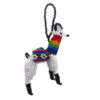 Seed Bead Llama Ornament - White
