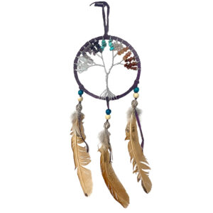 Tree of Life Chip Stone Dream Catcher Ornament