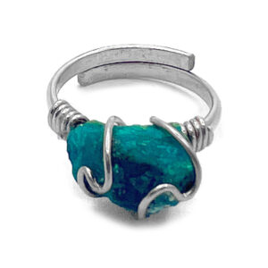 Mini Wire Wrapped Raw Stone Ring