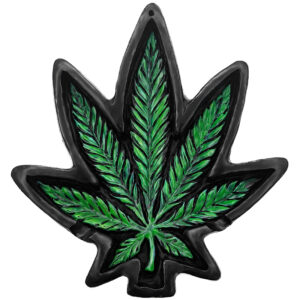 Pot Leaf Ash Tray - Green