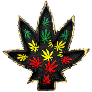 Multi Pot Leaf Ash Tray - Rasta