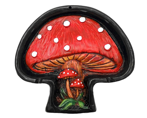 Mushroom Ash Tray - Red